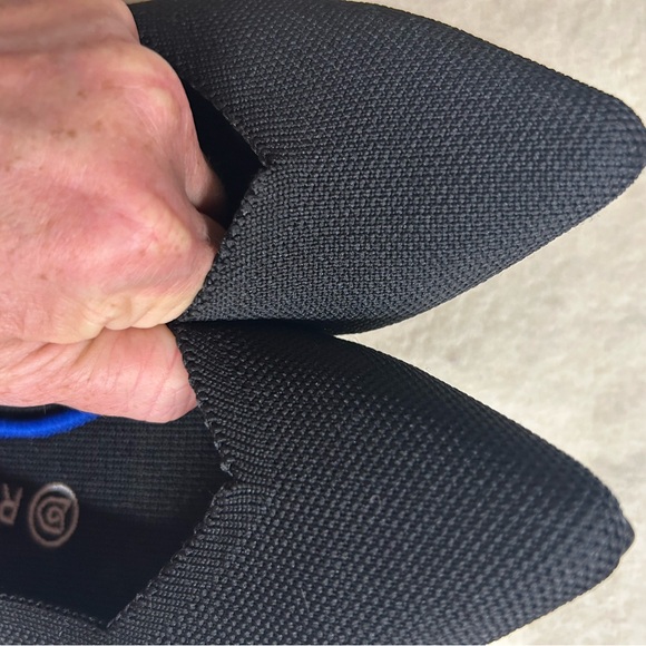 Rothy's Black The Pointe Flats black Like New - Picture 9 of 9